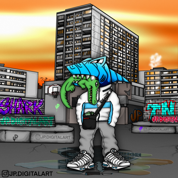 Tn shark Blue – by jp.digitalart